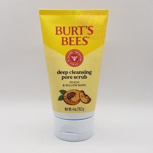Burt's Bees Deep Cleansing Pore Scrub with Peach and Willow Bark 4 oz